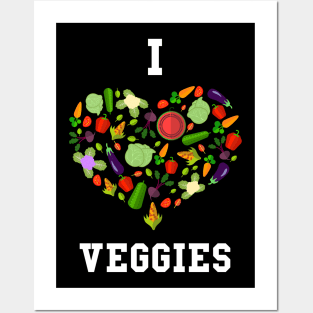 I Love Veggies Posters and Art